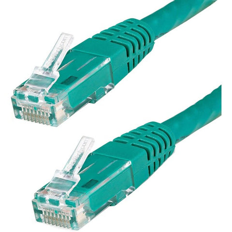StarTech 15ft Green Molded Cat6 UTP Patch Cable ETL Verified