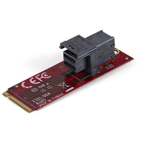 StarTech U.2 (SFF-8643) to M.2 PCI Express 3.0 x4 Host Adapter Card for 2.5" U.2 NVMe SSD
