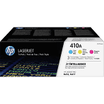 HP 410A (CF251AM) 3-Pack Cyan Magenta Yellow Original LaserJet Toner Cartridges (3 x 2300 Yield)